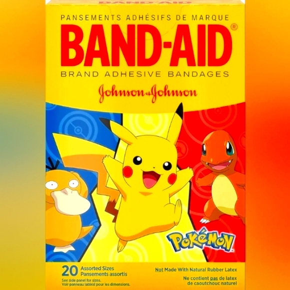 Pokemon & Incredibles-2, Band-Aid   Bandages 20 ct ea + 22 ct Taco Bandages - Picture 4 of 12